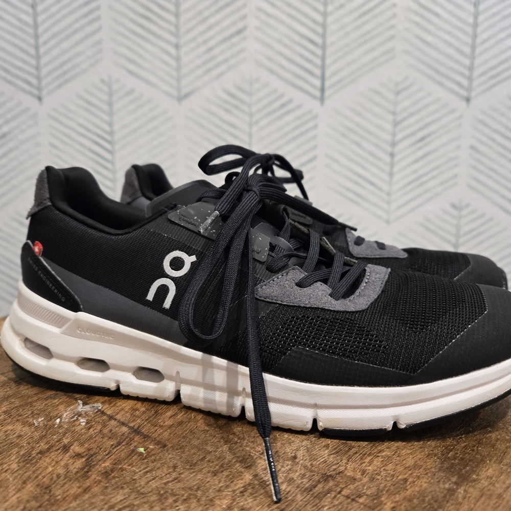 On Running Black and Gray Sneakers